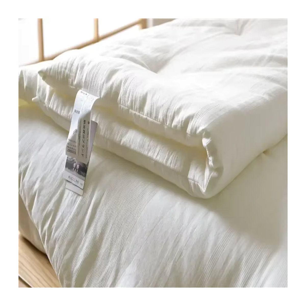 Meiji Nishikawa Daunenbettdecke in Weiß, gesteppte Queen-Size Bettdecke für alle Jahreszeiten - Bild 2