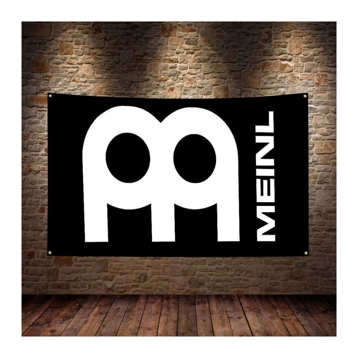 Meinl Drums Logo Wandbanner aus Polyester mit Digitaldruck als dekorative Wandkunst für dein Schlafzimmer, mehrfarbig - Bild 2
