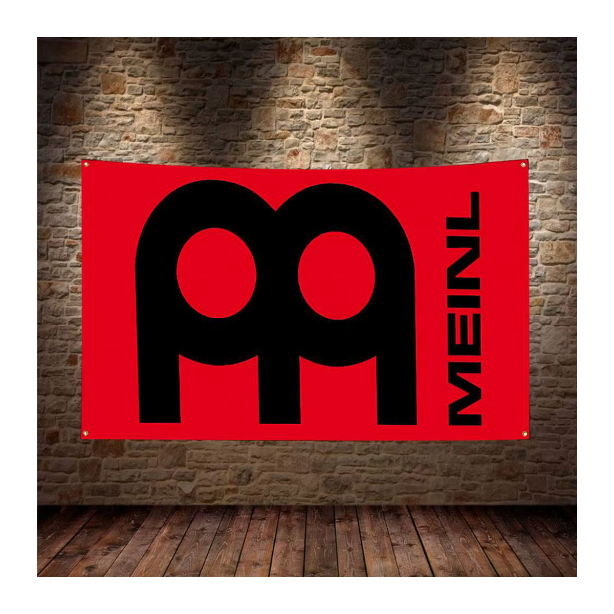 Meinl Drums Logo Wandbanner aus Polyester mit Digitaldruck als dekorative Wandkunst für dein Schlafzimmer, mehrfarbig - Bild 4