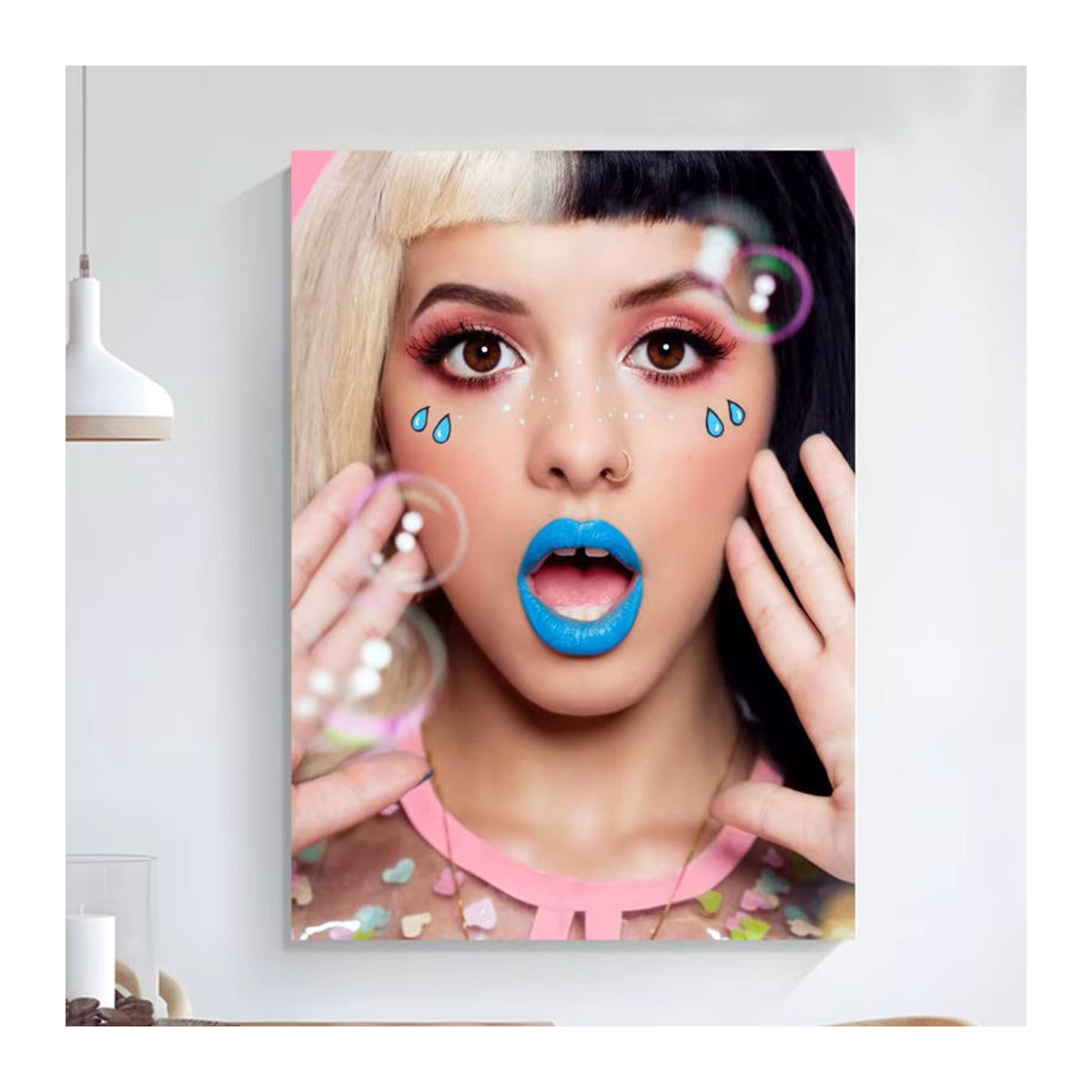Melanie Martinez Wandkunst Plakat Porträt Mehrfarbig Selbstklebend Hochformat Papier B: 25 cm, H: 25 cm, T: 20 cm - Bild 2