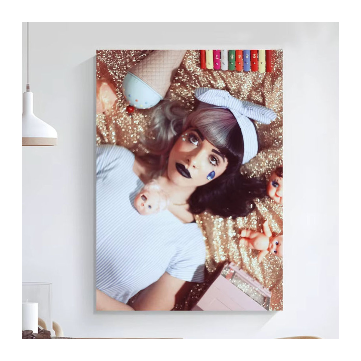Melanie Martinez Wandkunst Plakat Porträt Mehrfarbig Selbstklebend Hochformat Papier B: 25 cm, H: 25 cm, T: 20 cm - Bild 6