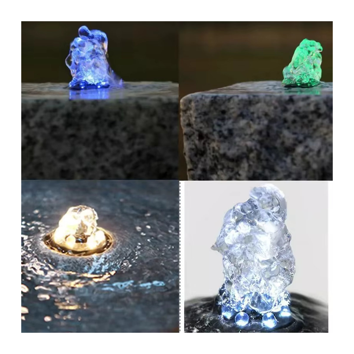 MEMEOKON Unterwasser LED Lichtring mit 6 LEDs für Brunnen und Teich, Warmweiß, 12V - Bild 2