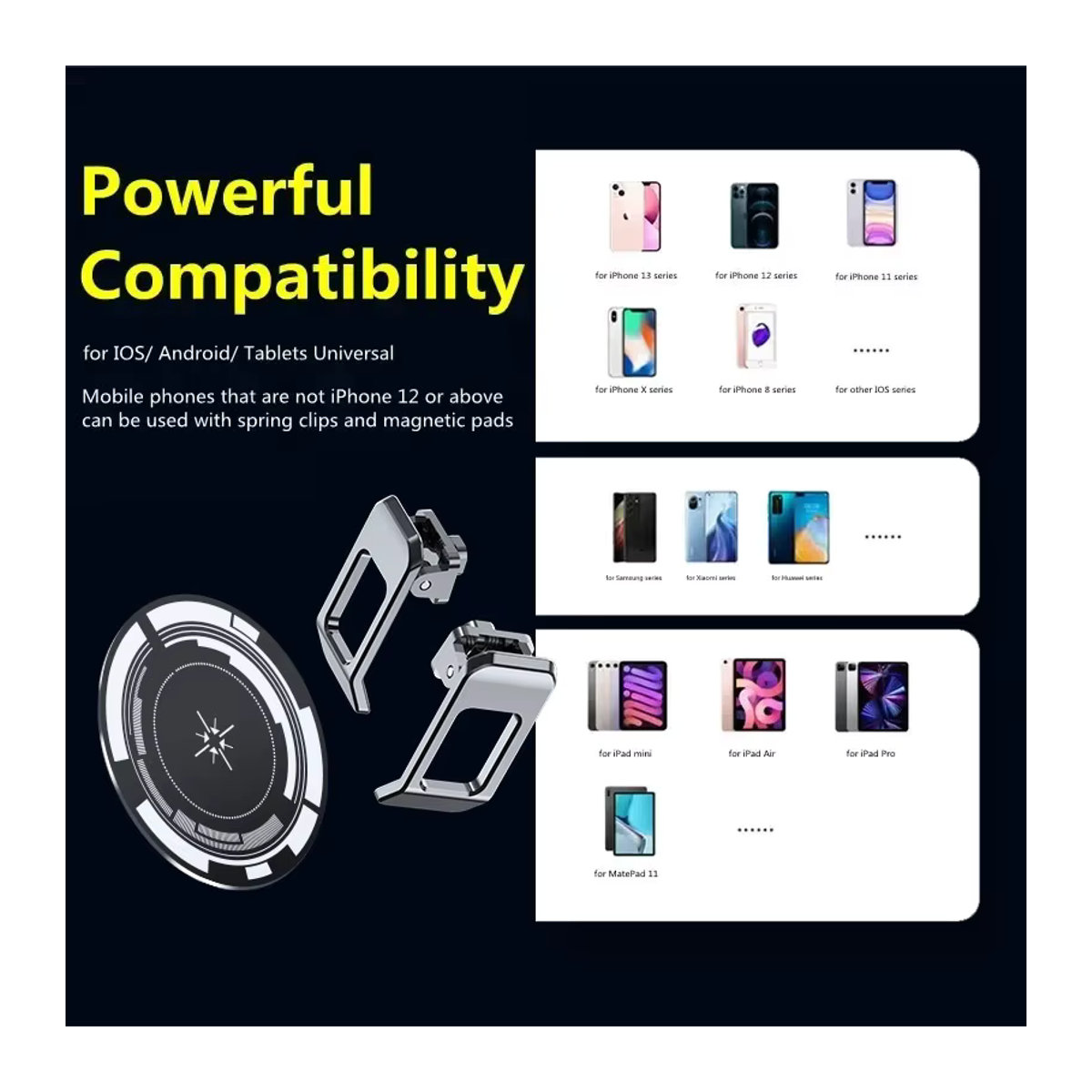 MEMO CX08 2 in 1 Magnetischer Handy-Kühler Universal Halbleiter-Lüfter für iOS und Android in Schwarz - Bild 6
