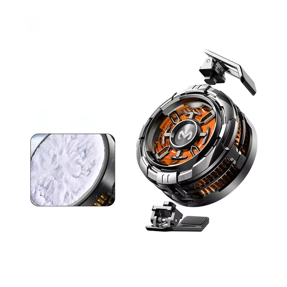 MEMO CX08 2 in 1 Magnetischer Handy-Kühler Universal Halbleiter-Lüfter für iOS und Android in Schwarz - Bild 7
