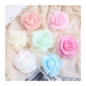 MENGHAO Künstliche Rosen aus PE für Hochzeitsdekoration und DIY-Geschenke, Mehrfarbig und Orange