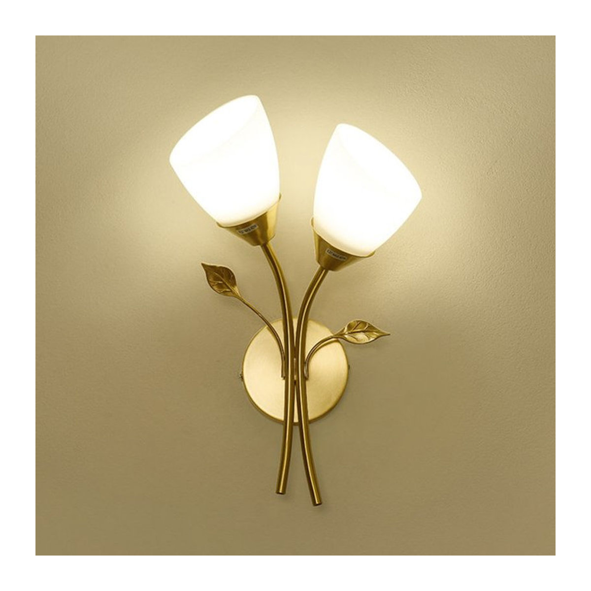 MengJay Moderne Nordische Wandlampe aus Metall und Glas mit E27 Fassung und Glaskugel für Schlafzimmer und Flur - Bild 1