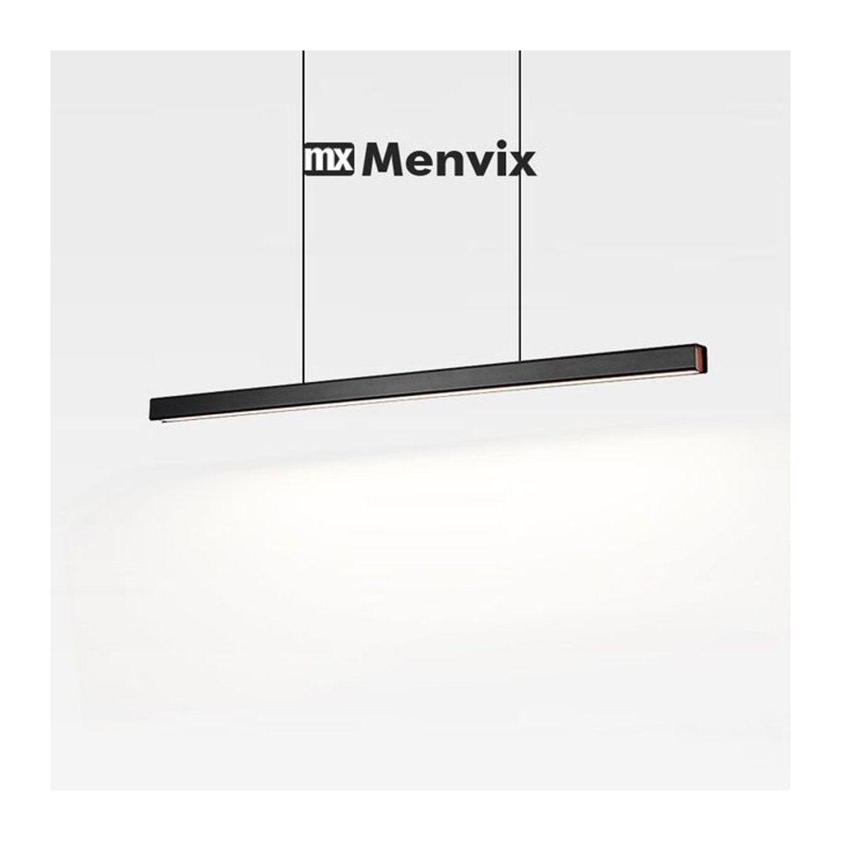 Menvix LED Kronleuchter in Schwarz im modernen skandinavischen Design für Esszimmer, Restaurant und Büro - Bild 1