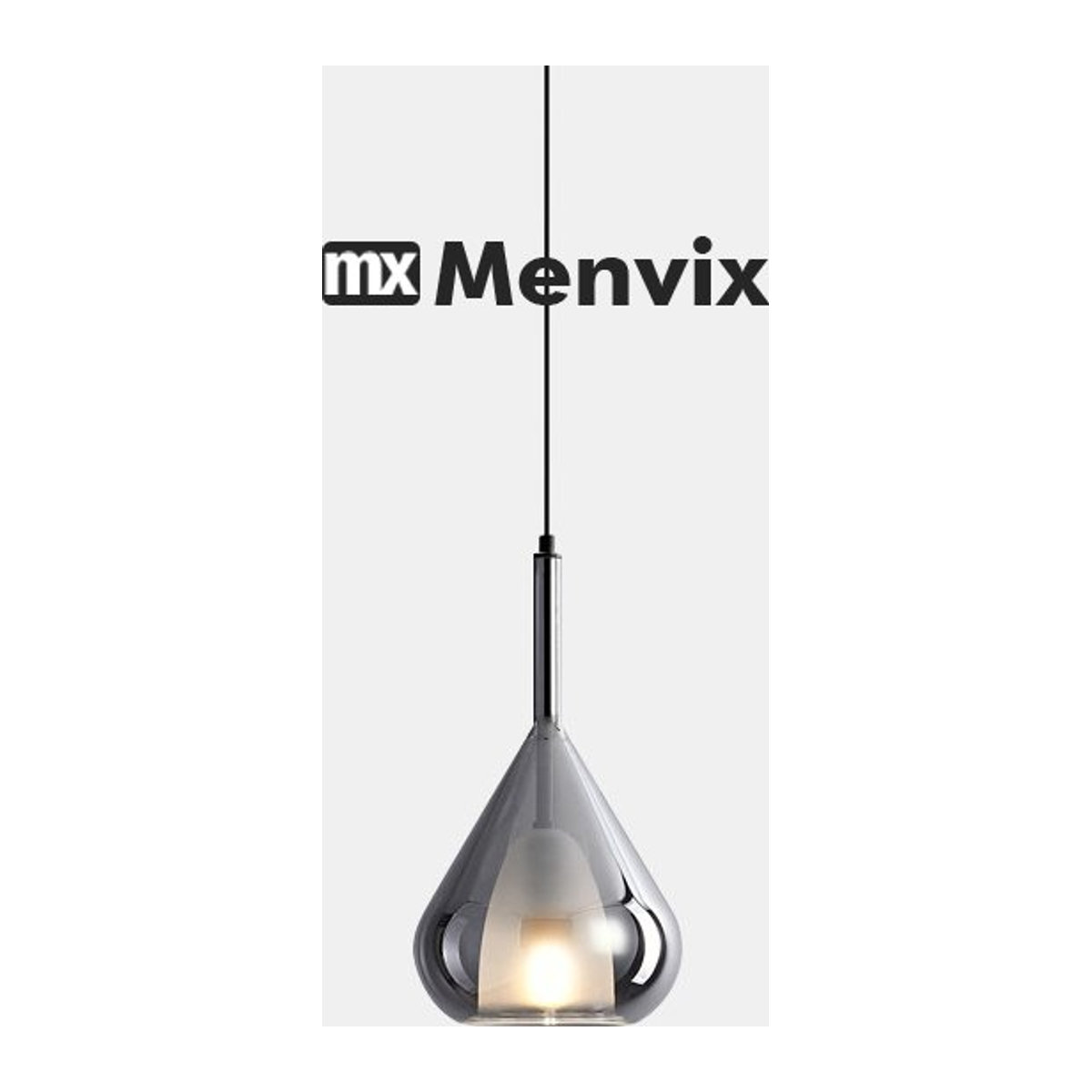 Menvix Modern Kronleuchter aus Glas in Chrom für deine Innenbeleuchtung im Esszimmer oder Salon - Bild 1