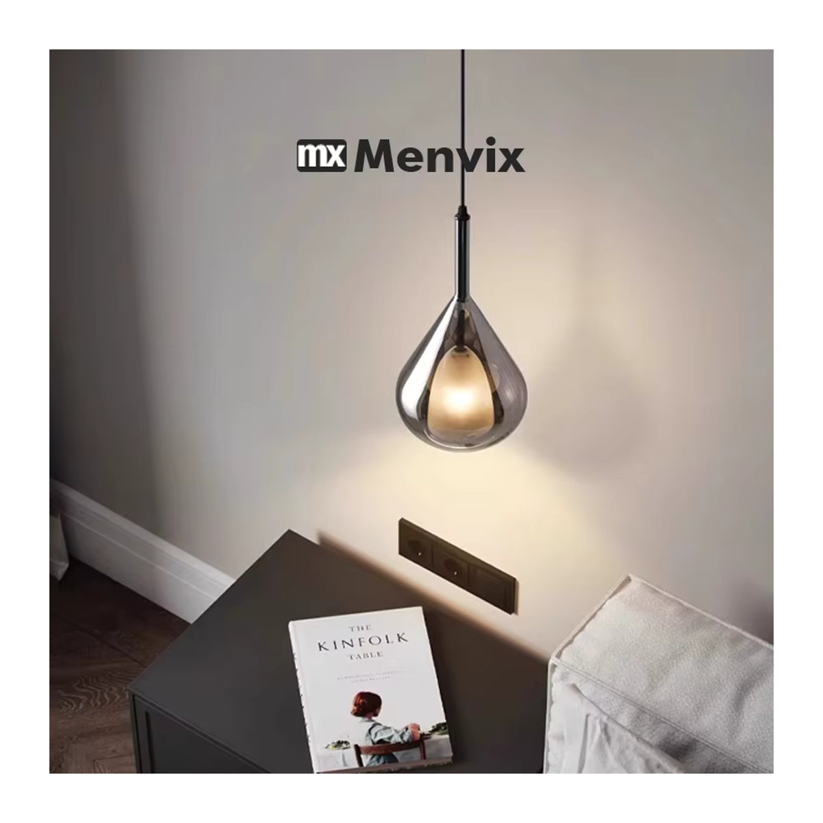 Menvix Modern Kronleuchter aus Glas in Chrom für deine Innenbeleuchtung im Esszimmer oder Salon - Bild 3