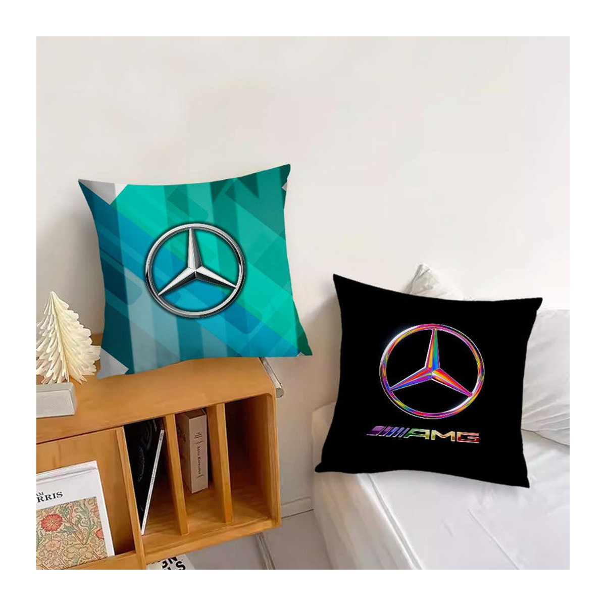 Mercedes-Benz AMG Kissenbezug Sunset Pillow Schwarz B/B: 40,64 x 40,64 cm - Bild 4