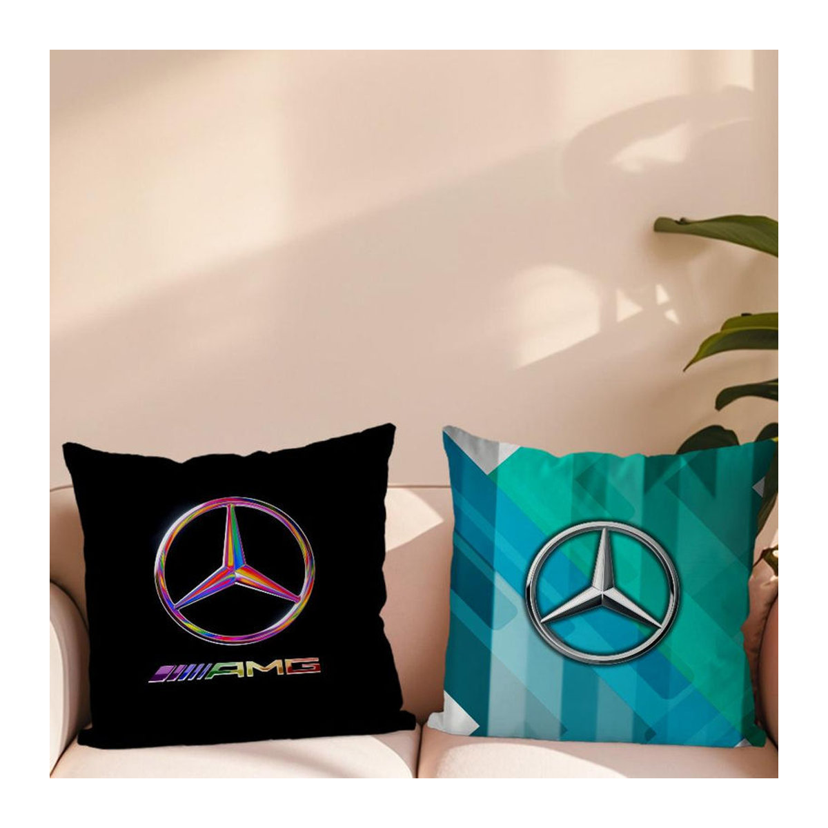 Mercedes-Benz AMG Kissenbezug Sunset Pillow Schwarz B/B: 40,64 x 40,64 cm - Bild 5