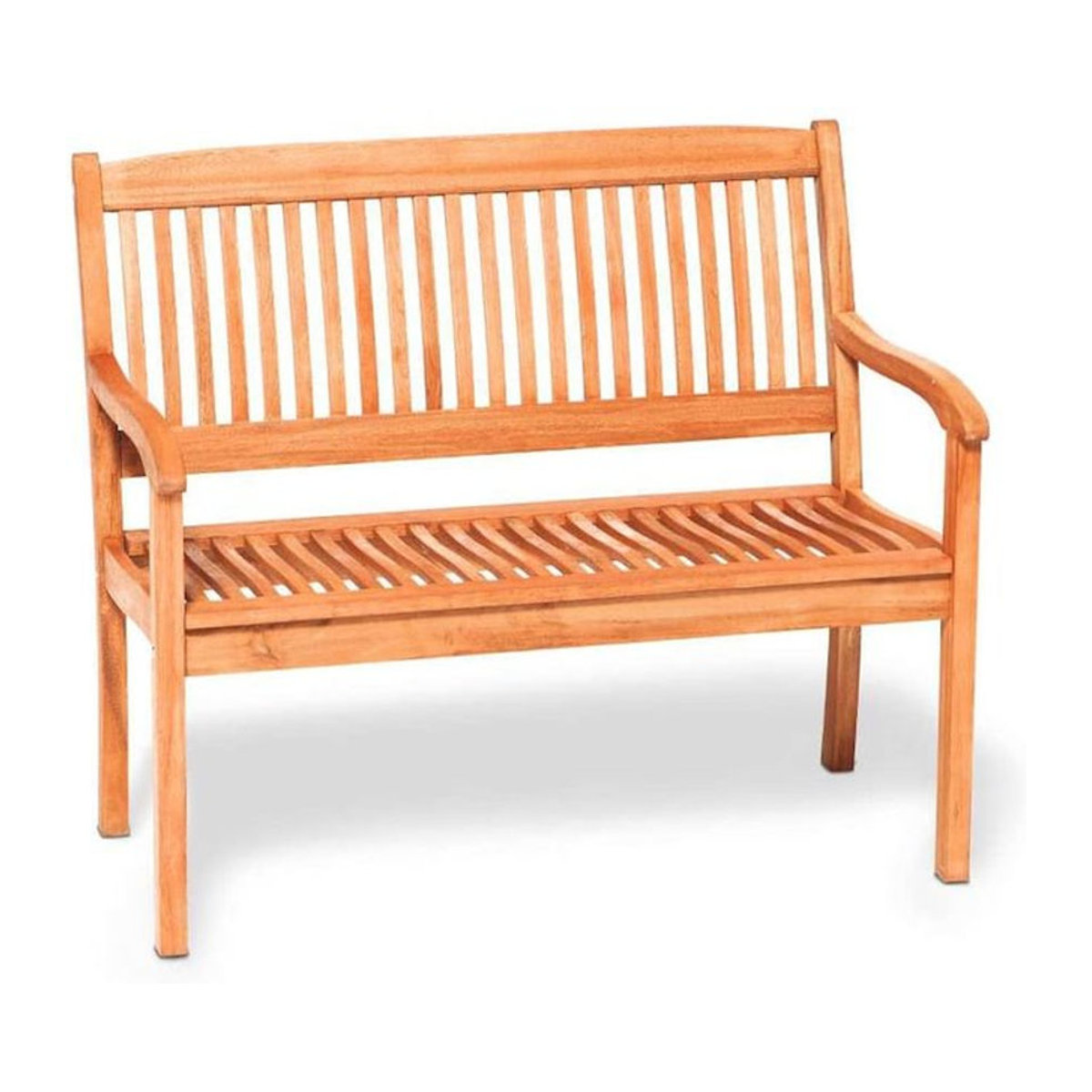 Merxx Gartenbank Maracaibo 2-Sitzer aus Eukalyptus-Holz in Braun, B/H/T: 107 x 91 x 63,5 cm - Bild 1