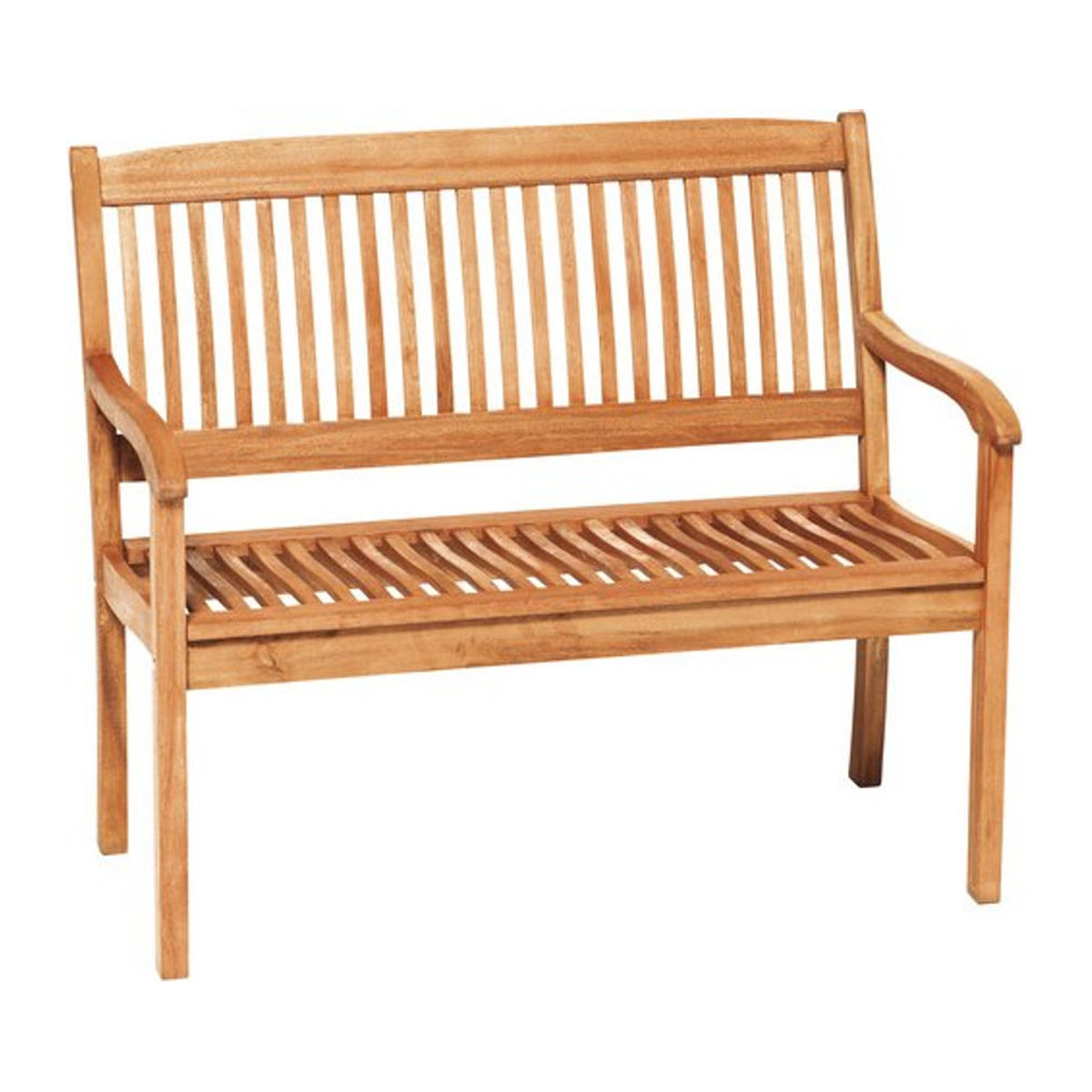 Merxx Gartenbank Maracaibo 2-Sitzer aus Eukalyptus-Holz in Braun, B/H/T: 107 x 91 x 63,5 cm - Bild 2