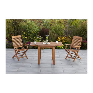 Merxx Gartenmöbel-Set Comodoro aus Holz in Beige und Natur, 3-teilig, klassisch