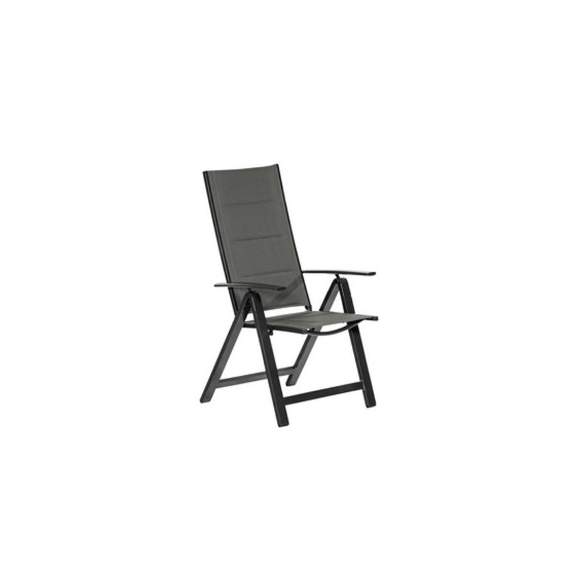 Merxx Gartenmöbel-Set Florenz 5-teilig in Grau/Anthrazit mit modernem Tisch und 4 Sitzplätzen - Bild 2