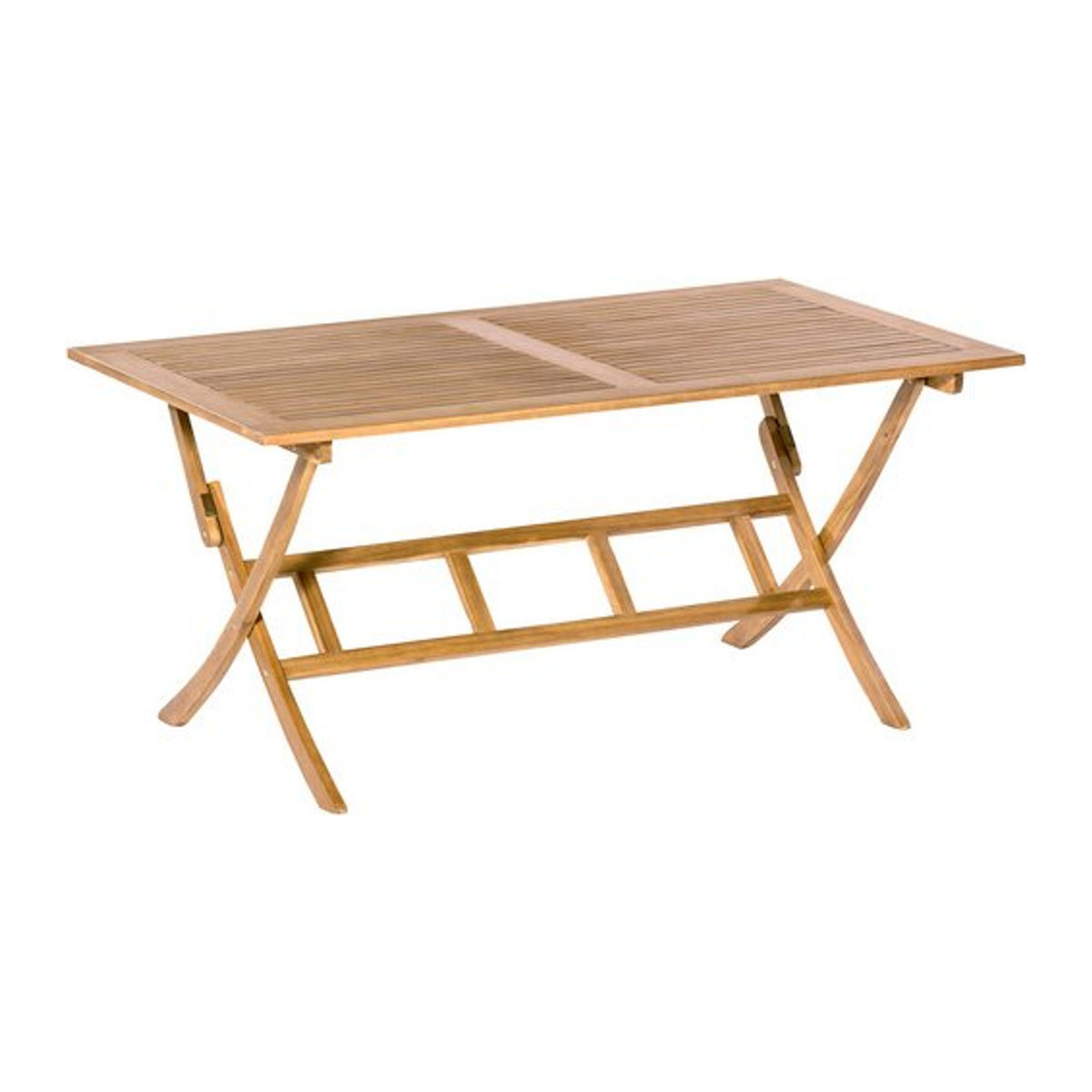 Merxx Klapptisch Gartentisch aus Akazie in Beige, B/T/H: 160 x 90 x 75 cm - Bild 1