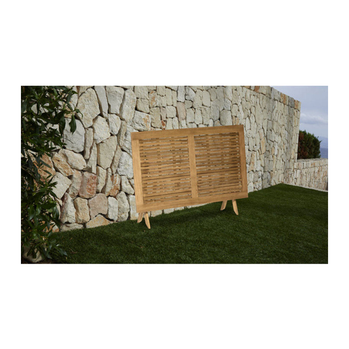 Merxx Klapptisch Gartentisch aus Akazie in Beige, B/T/H: 160 x 90 x 75 cm - Bild 3