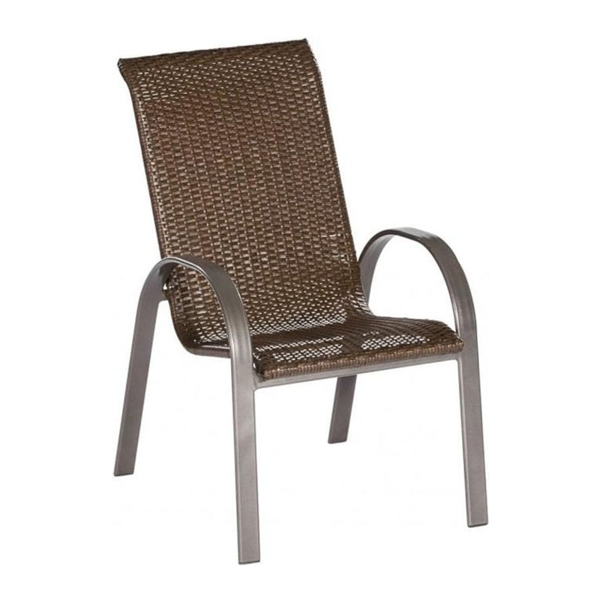 Merxx Varese Stapelsessel Set 2er Gartensessel aus Polyrattan in Anthrazit und Braun - Bild 1