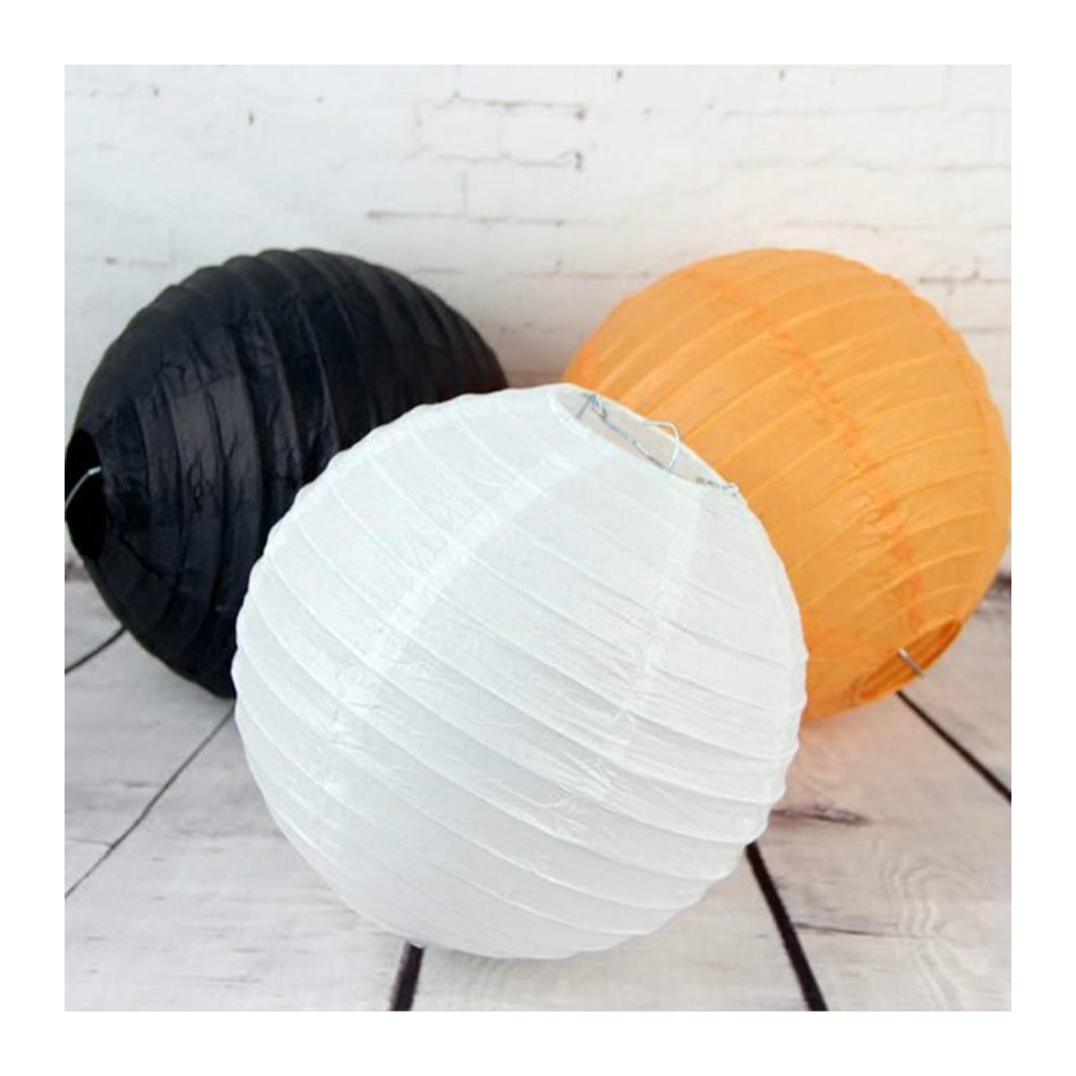 Merylover Dekorative Papier Lampion Kugeln im orientalischen Stil für Hochzeit und Party, Mehrfarbig und Blau, Durchmesser: 10 cm bis 40 cm - Bild 1