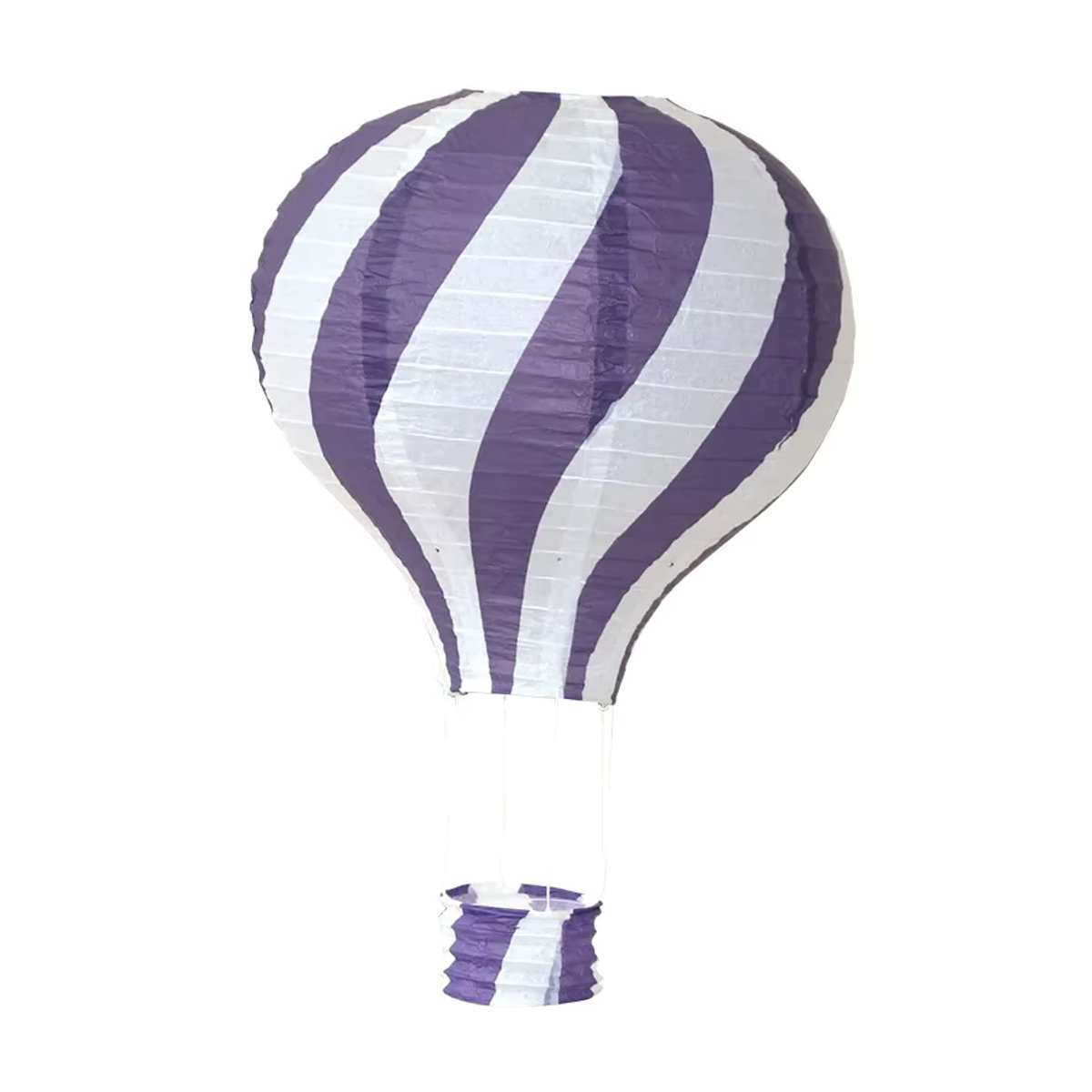 Merylover Heißluftballon Papierlaterne als hängende Dekoration in Grün, Weiß und Mehrfarbig, Durchmesser: 30 cm - Bild 3