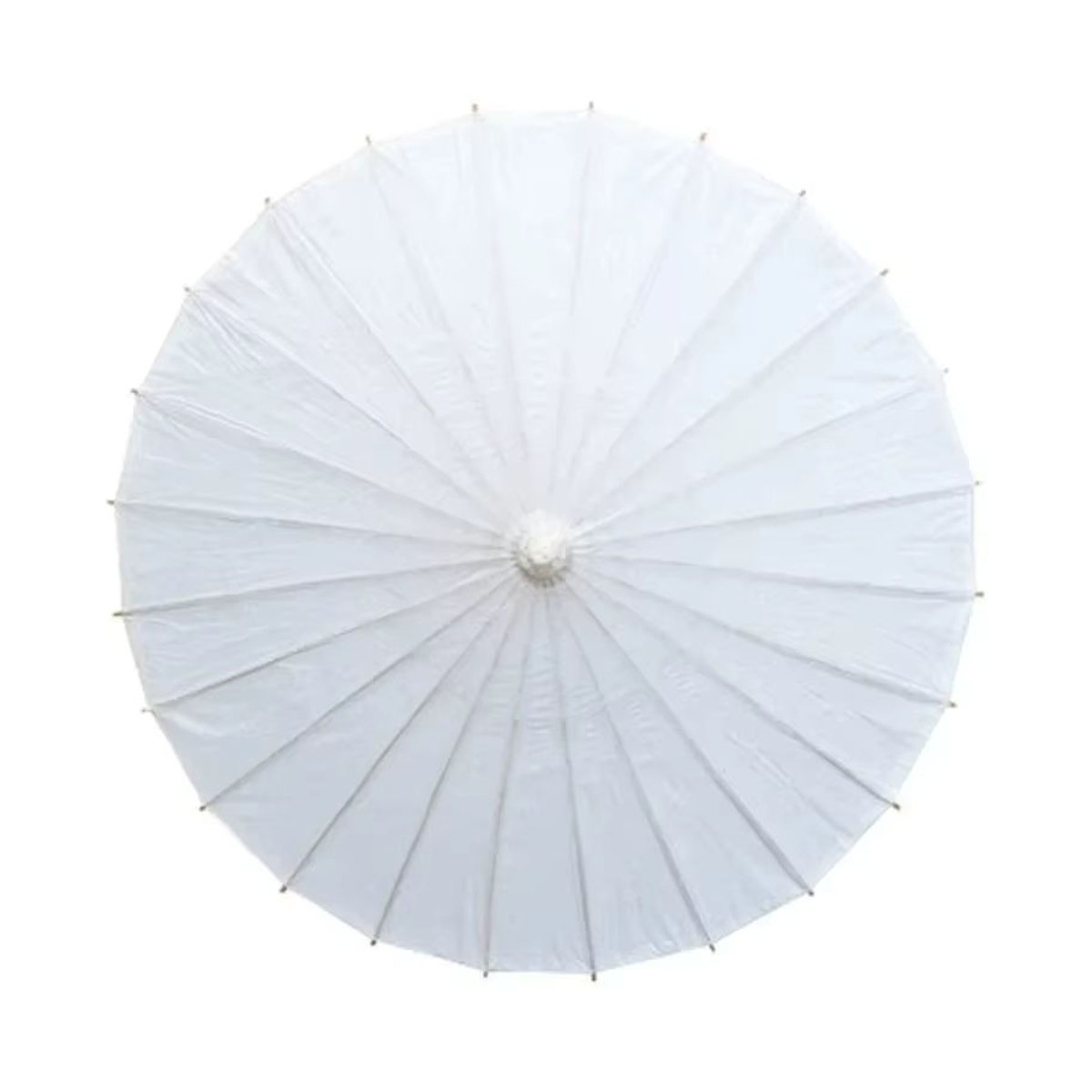 Merylover Rustikaler Chinesischer Papier Sonnenschirm in Weiß als Dekoration für Hochzeit und Baby Shower - Bild 4