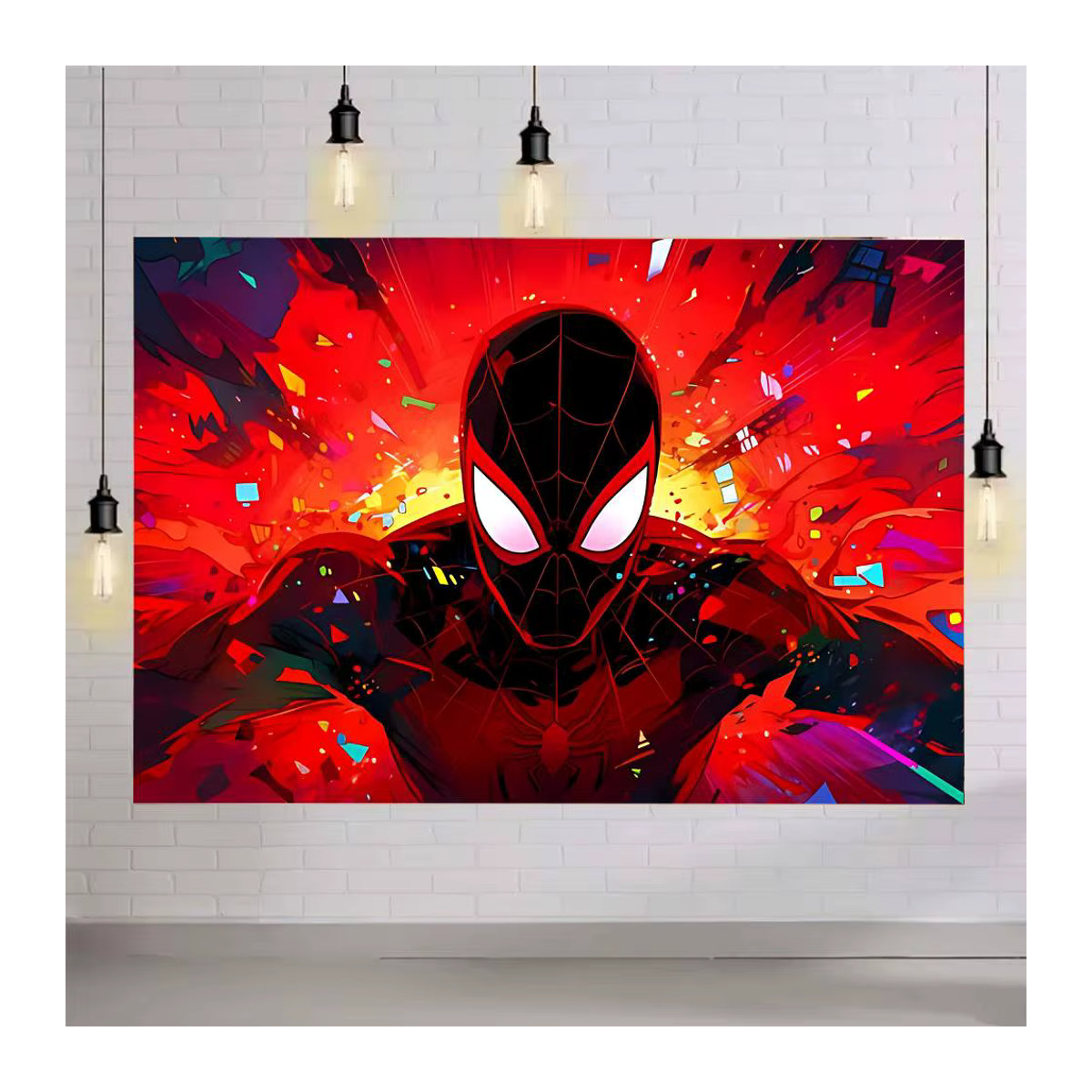 Mesuca Spider-Man Fotografie Poster für Kinder, mehrfarbig, Querformat - Bild 2