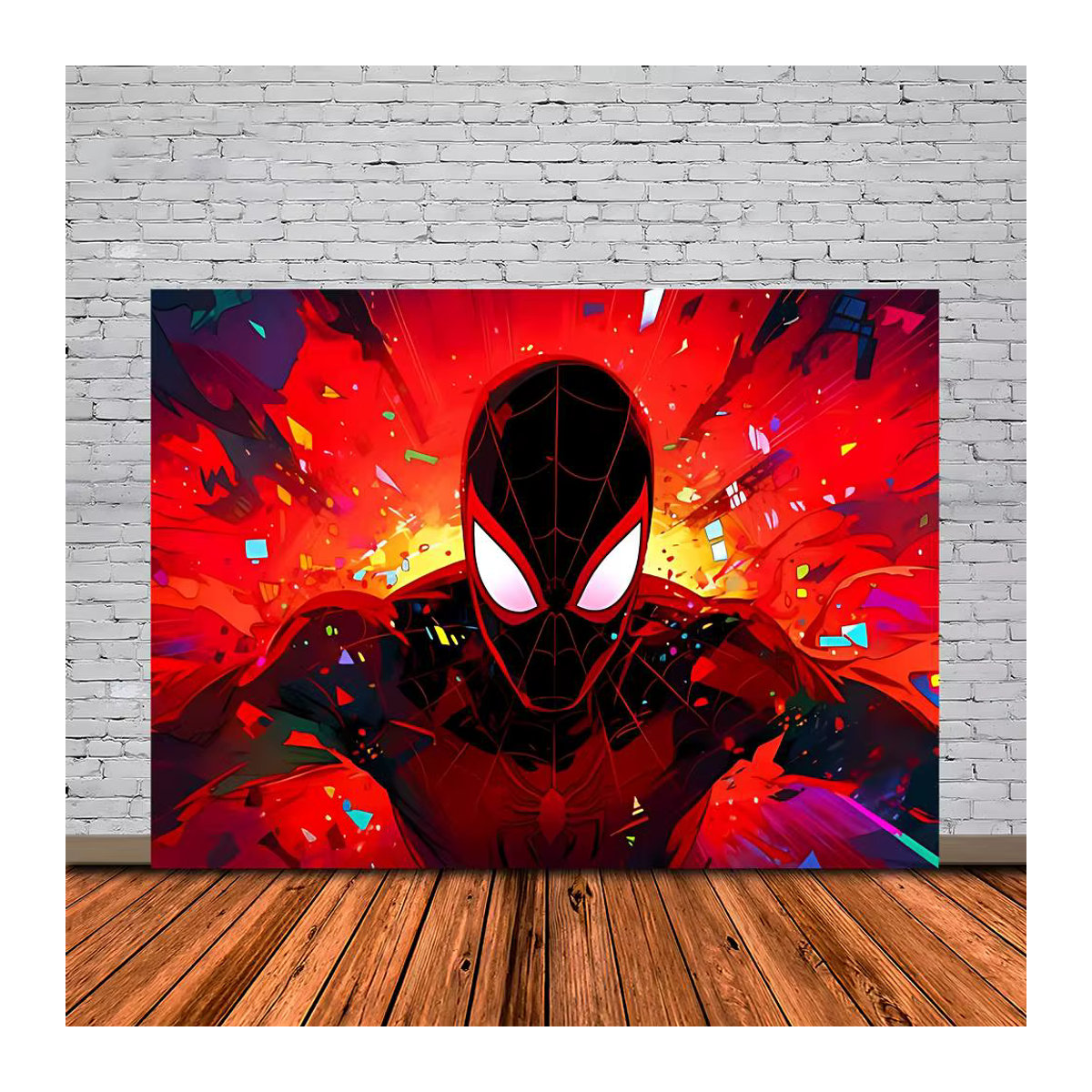 Mesuca Spider-Man Fotografie Poster für Kinder, mehrfarbig, Querformat - Bild 6