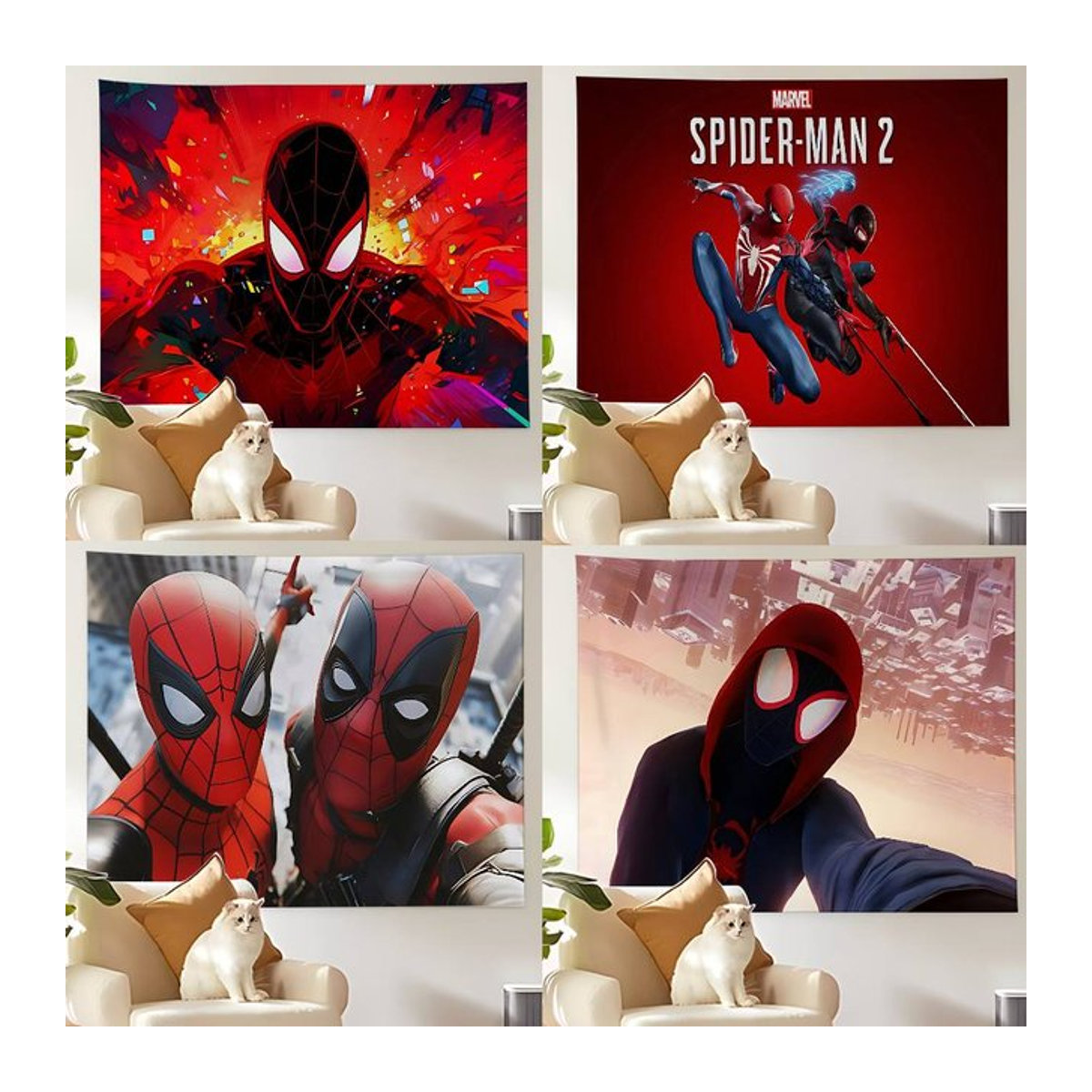 Mesuca Wandteppich Cool-S-Spider-Mans Fotodruck Wandbehang mehrfarbig rechteckig - Bild 1