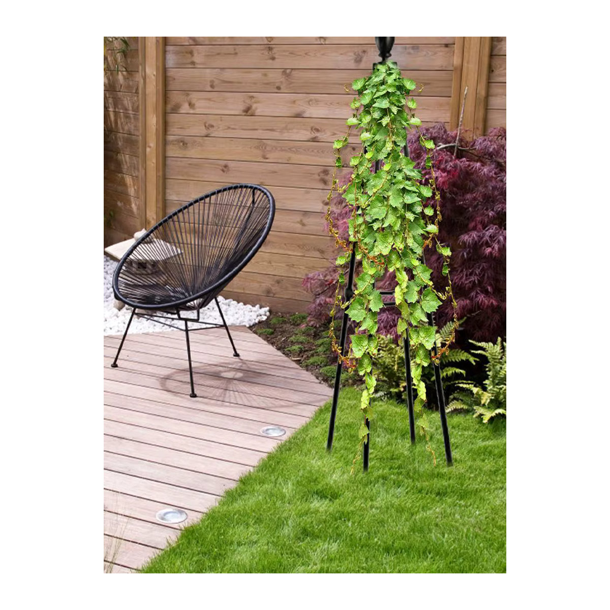 Metall Kletterpflanzenstütze als Gitter für Gartenreben, Rosen und Blumen auf dem Balkon - Bild 7