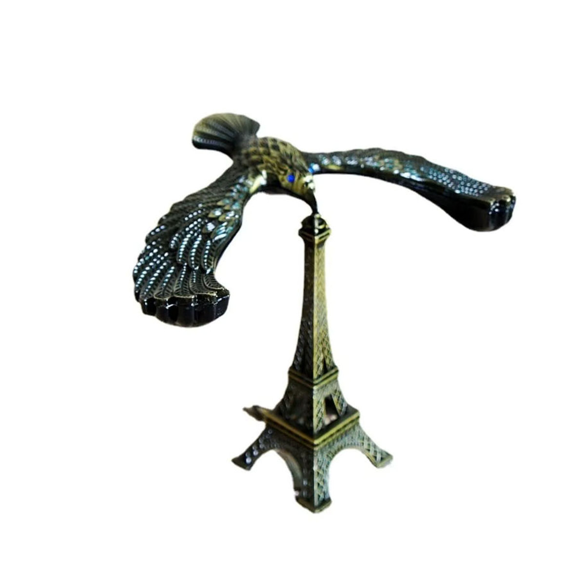 Metallisches Adler Balance Ornament in Grau und Mehrfarbig für Home Office und Desktop Dekoration - Bild 3