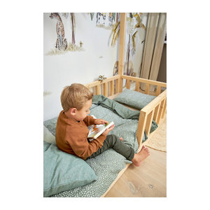 Meyco Baby Wende-Bettwäsche in Grün, B/H: 40 x 60 cm und 100 x 135 cm