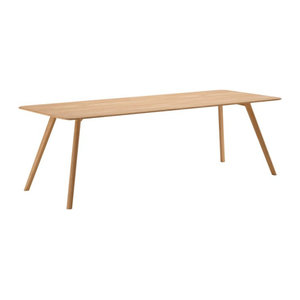 Meyer Tisch Objekte Unserer Tage aus Holz in Eiche Natur Braun, Rechteckig, Skandinavisch Modern