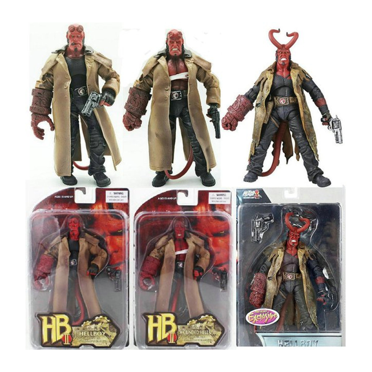 MEZCO Hellboy Actionfigur in Rot aus Kunststoff für Sammler - Bild 1