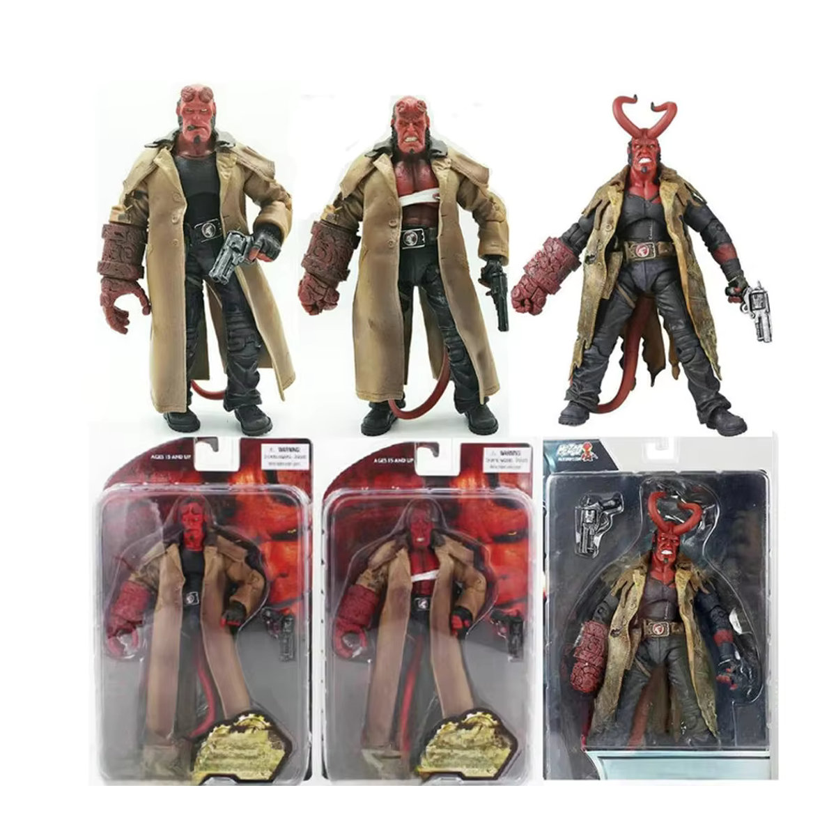 MEZCO Hellboy Actionfigur in Rot aus Kunststoff für Sammler - Bild 7