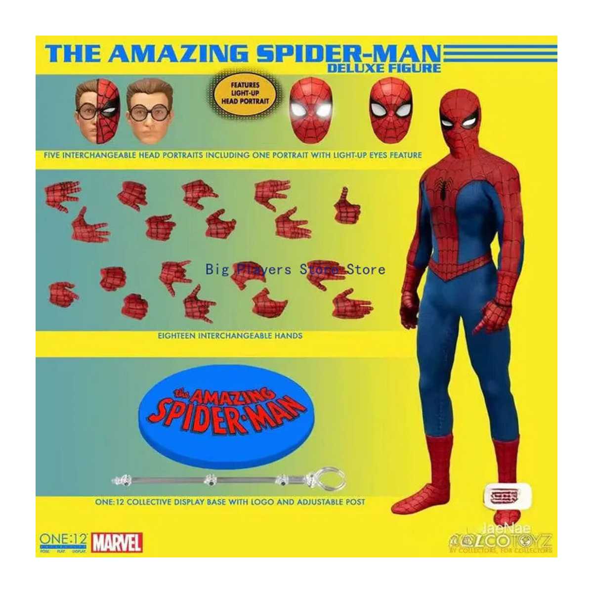 Mezco Spider-Man Peter Parker Actionfigur in Rot, Höhe: 15,2 cm - Bild 2