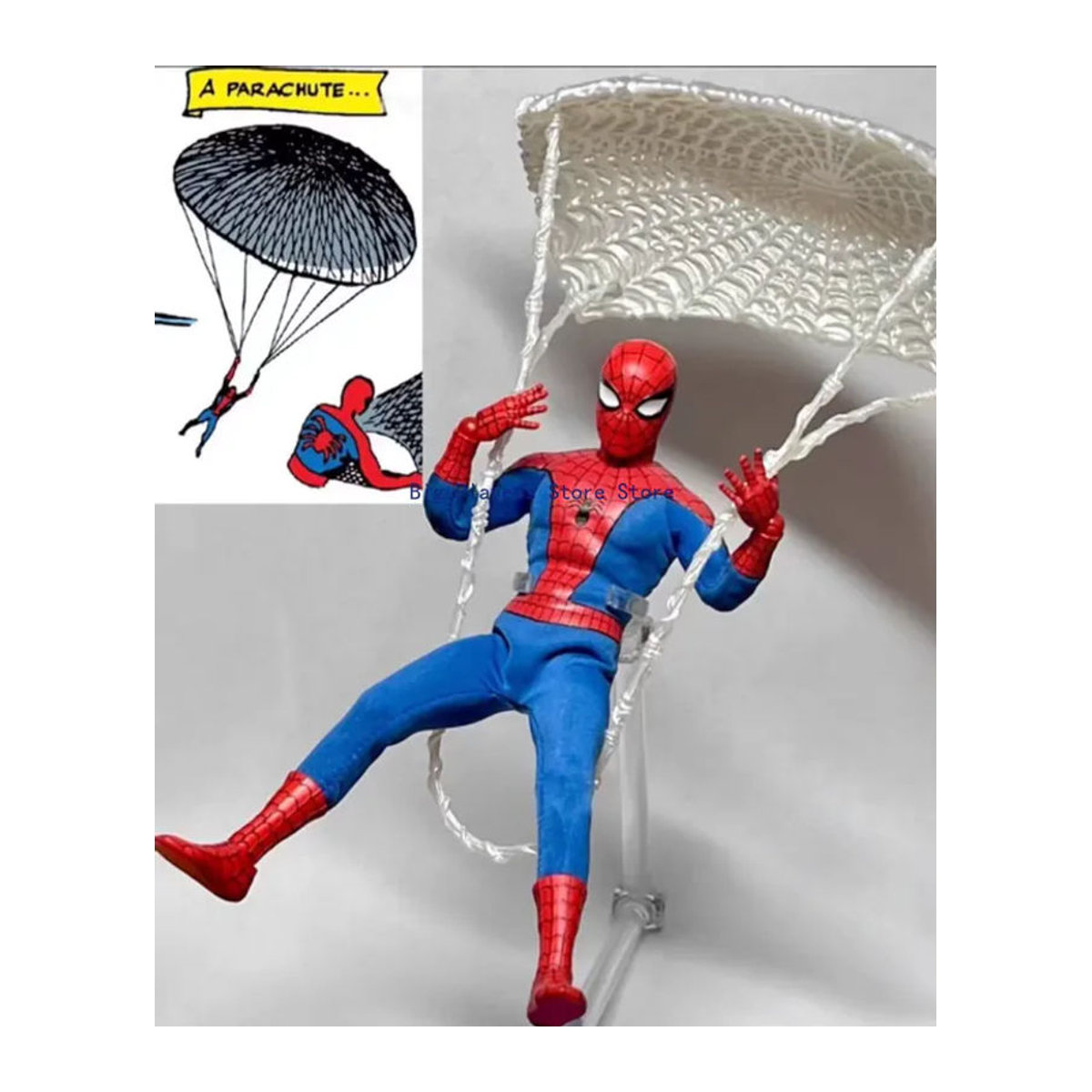Mezco Spider-Man Peter Parker Actionfigur in Rot, Höhe: 15,2 cm - Bild 4