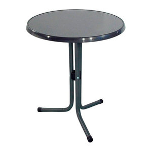 MFG Bistrotisch Sevelit rund aus Metall in Anthrazit, Durchmesser: 60 cm, Höhe: 70 cm