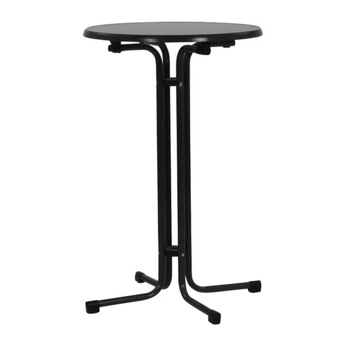 MFG Stehtisch mit Metallgestell, klappbar, Durchmesser: 70 cm, Höhe: 110 cm, Schwarz oder Grau - Bild 2