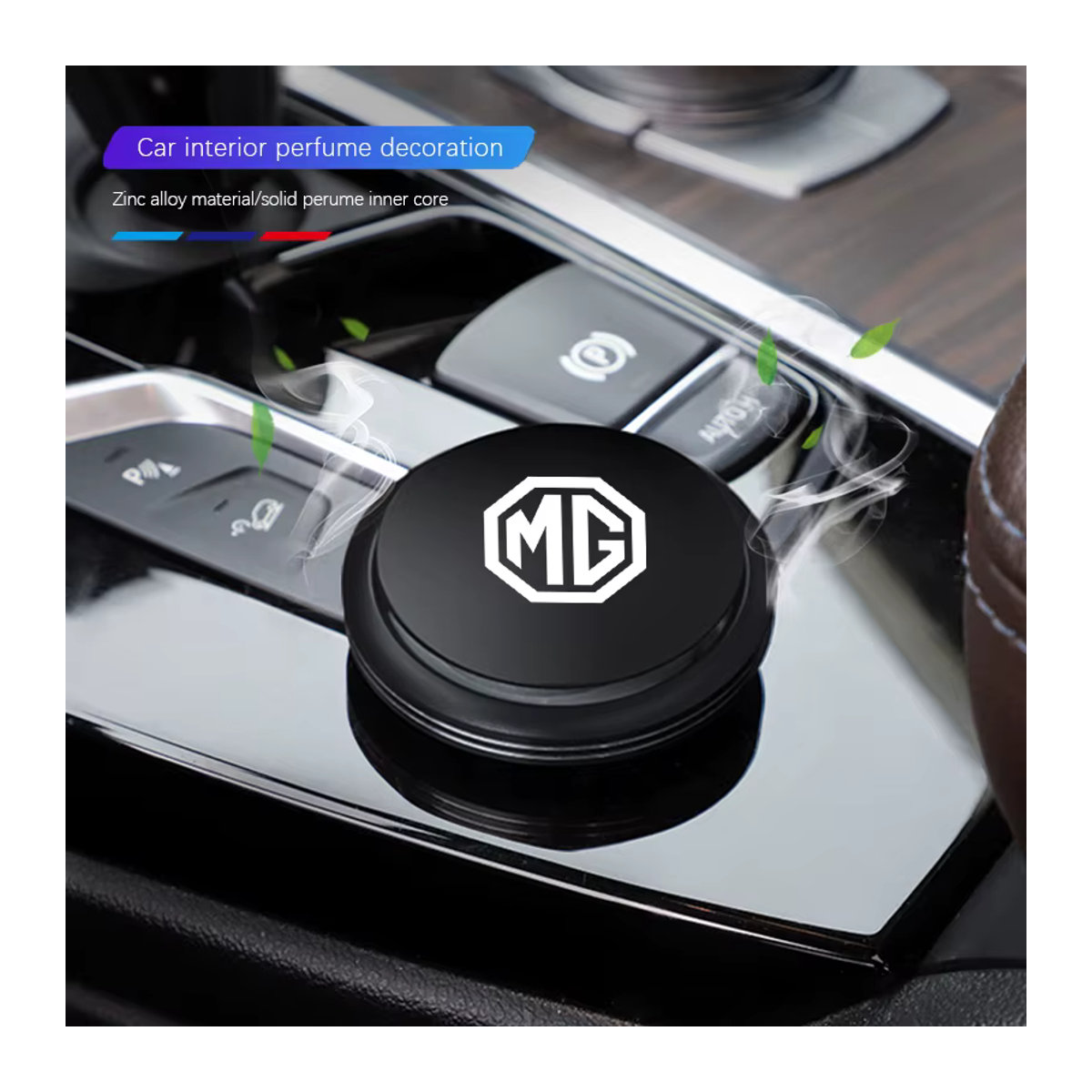 MG Auto Lufterfrischer aus Metall in Schwarz mit Marine Ocean Breeze Duft für MG 4 5 6 7 Cyberster ES5 MG5 ZS HS MARVEL-R - Bild 3