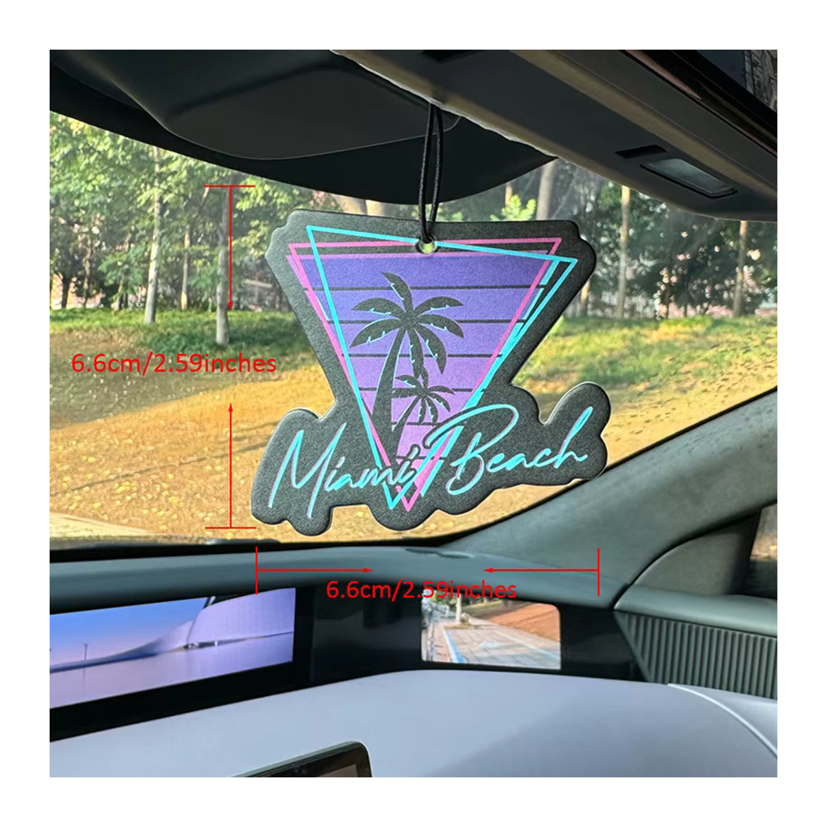 Miami Beach Bahamian Sea Breeze Duft Auto-Lufterfrischer und Kleiderschrank-Parfüm als hängendes Ornament in maritimem Design - Bild 2