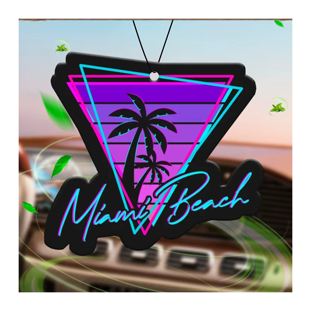 Miami Beach Bahamian Sea Breeze Duft Auto-Lufterfrischer und Kleiderschrank-Parfüm als hängendes Ornament in maritimem Design - Bild 6