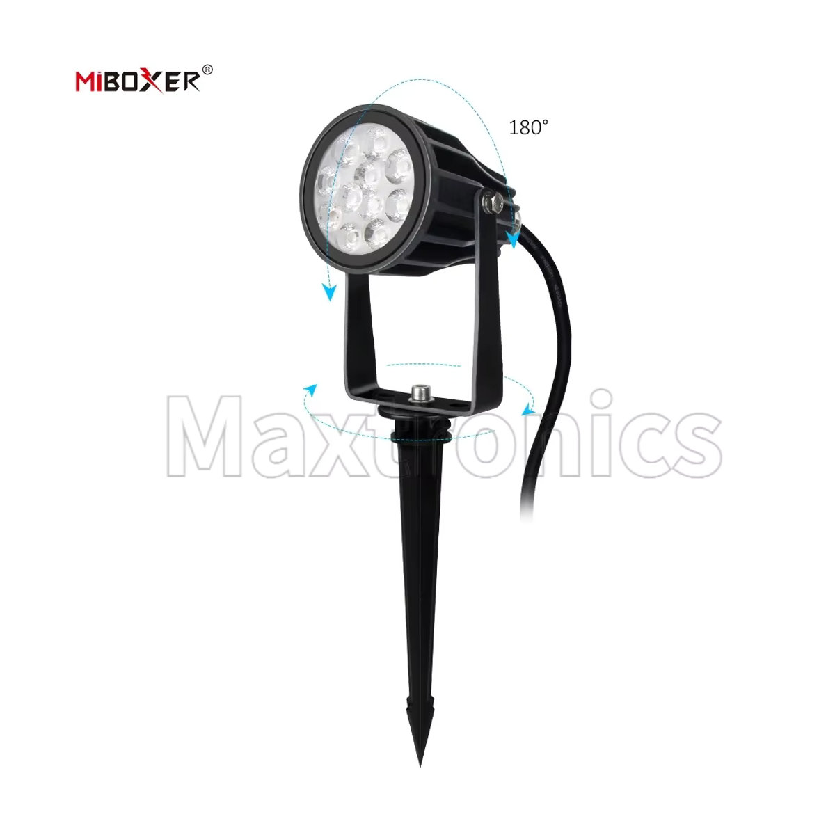 Miboxer Smart Garten Wegeleuchte RGB + CCT LED in Schwarz mit 6W Leistung und Zigbee 3.0 sowie 2,4 GHz RF Steuerung - Bild 3