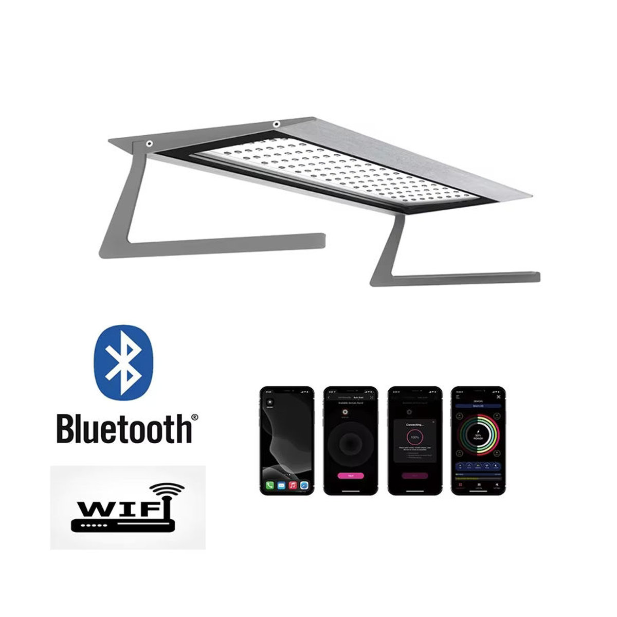 MicMol Aqua Air Pro Series Smart WIFI Control Vollspektrum-LED-Licht für Meerwasser-Aquarien im iPhone-Style - Bild 3