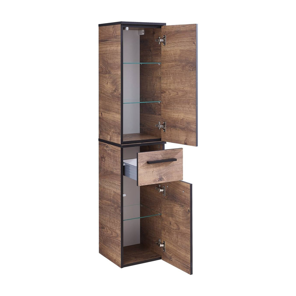 Midischrank Quickset 374 von Pelipal in Eiche Ribeck Nachbildung, Braun, Wandmontage, B: 30 cm, H: 143,7 cm, T: 33 cm - Bild 3