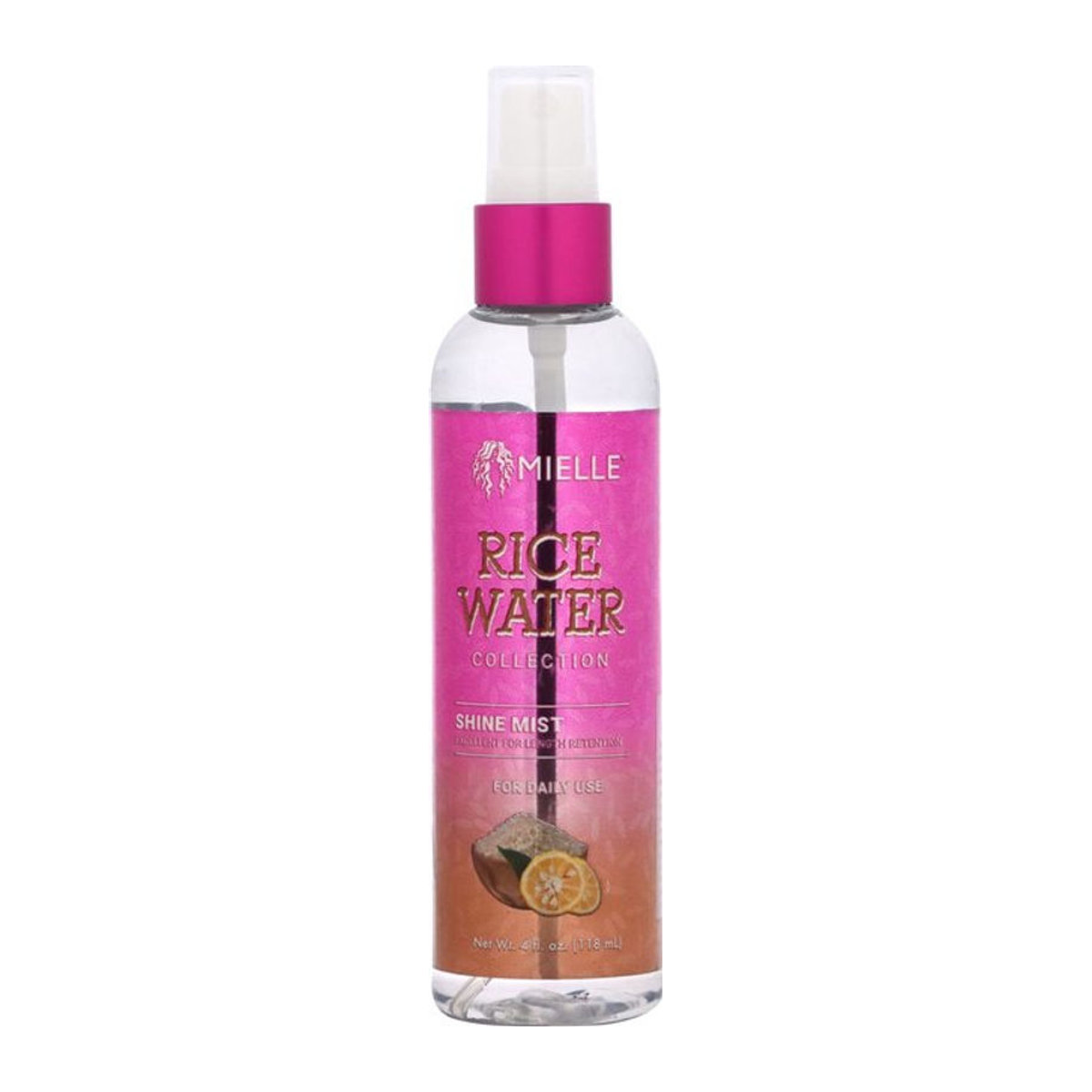 Mielle Collection Eau de Riz Brume Éclat Haarpflege in Rosa mit Glasflasche 118 ml - Bild 1