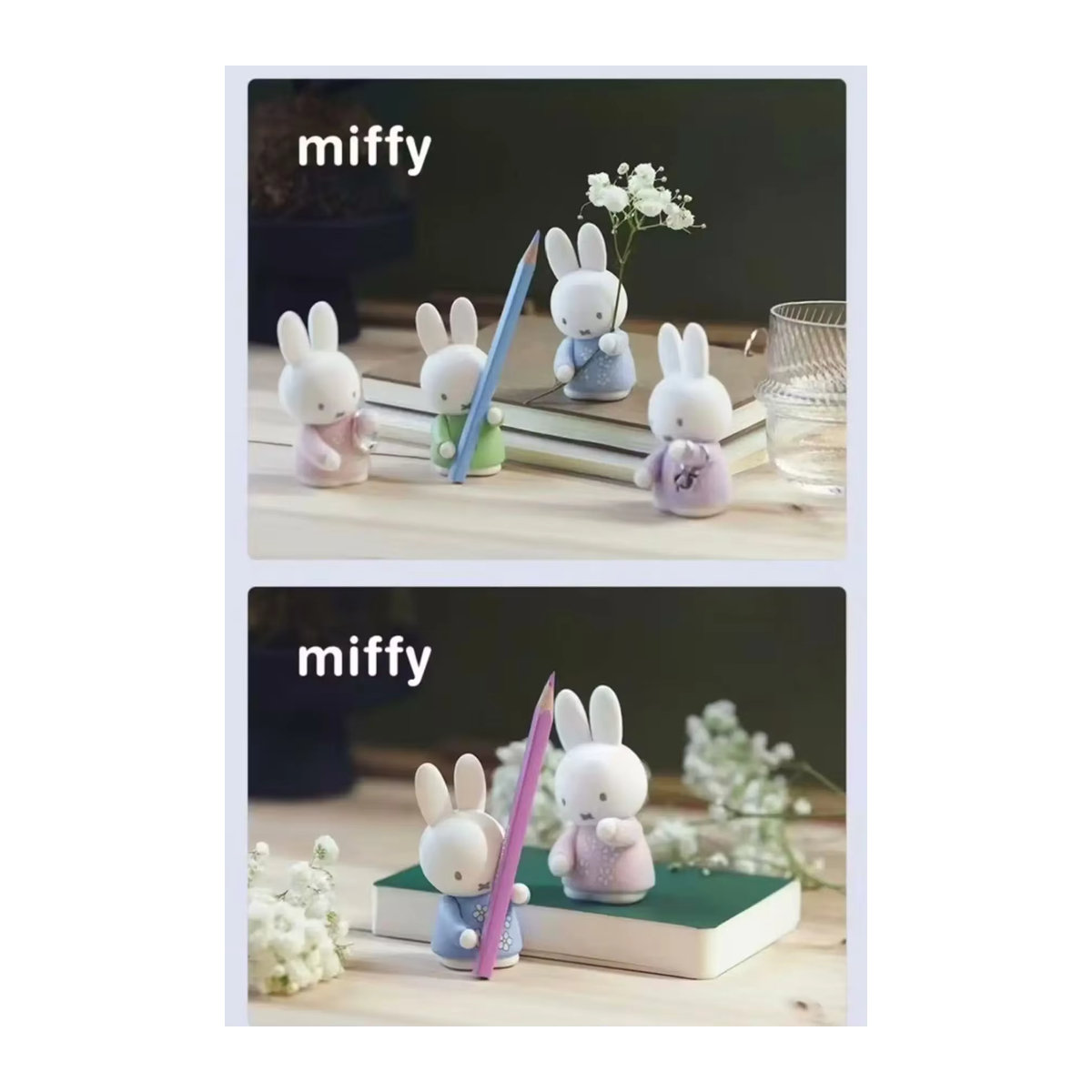 Miffy Kawaii Figur als dekoratives Ornament in mehrfarbigem Design aus Kunststoff - Bild 2
