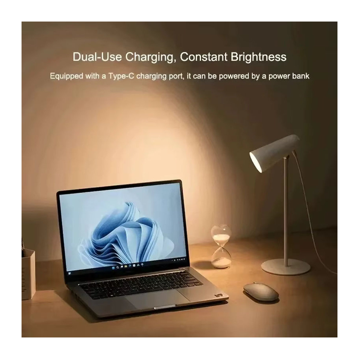 Mijia 3-in-1 Flexible Tischlampe Weiß – Tragbare Clip-Leuchte und Taschenlampe mit Typ-C Aufladung - Bild 4
