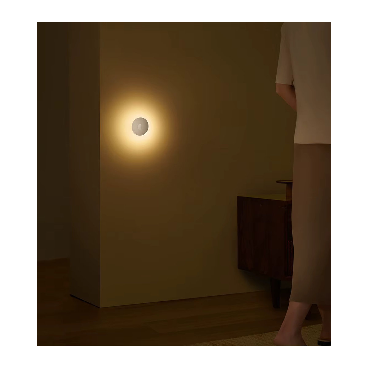 MIJIA Nachtlicht Version 3 mit Bewegungssensor und einstellbarer Helligkeit, intelligente Nachttischlampe in Weiß - Bild 6