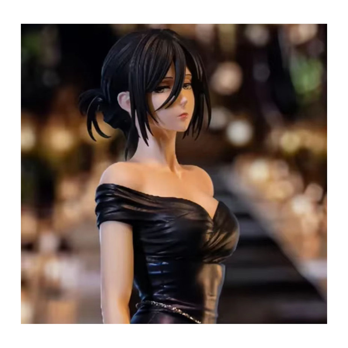 Mikasa Ackerman Anime Figur von Bandai, Attack On Titan PVC Statue in Schwarz, Höhe: 24 cm - Bild 2