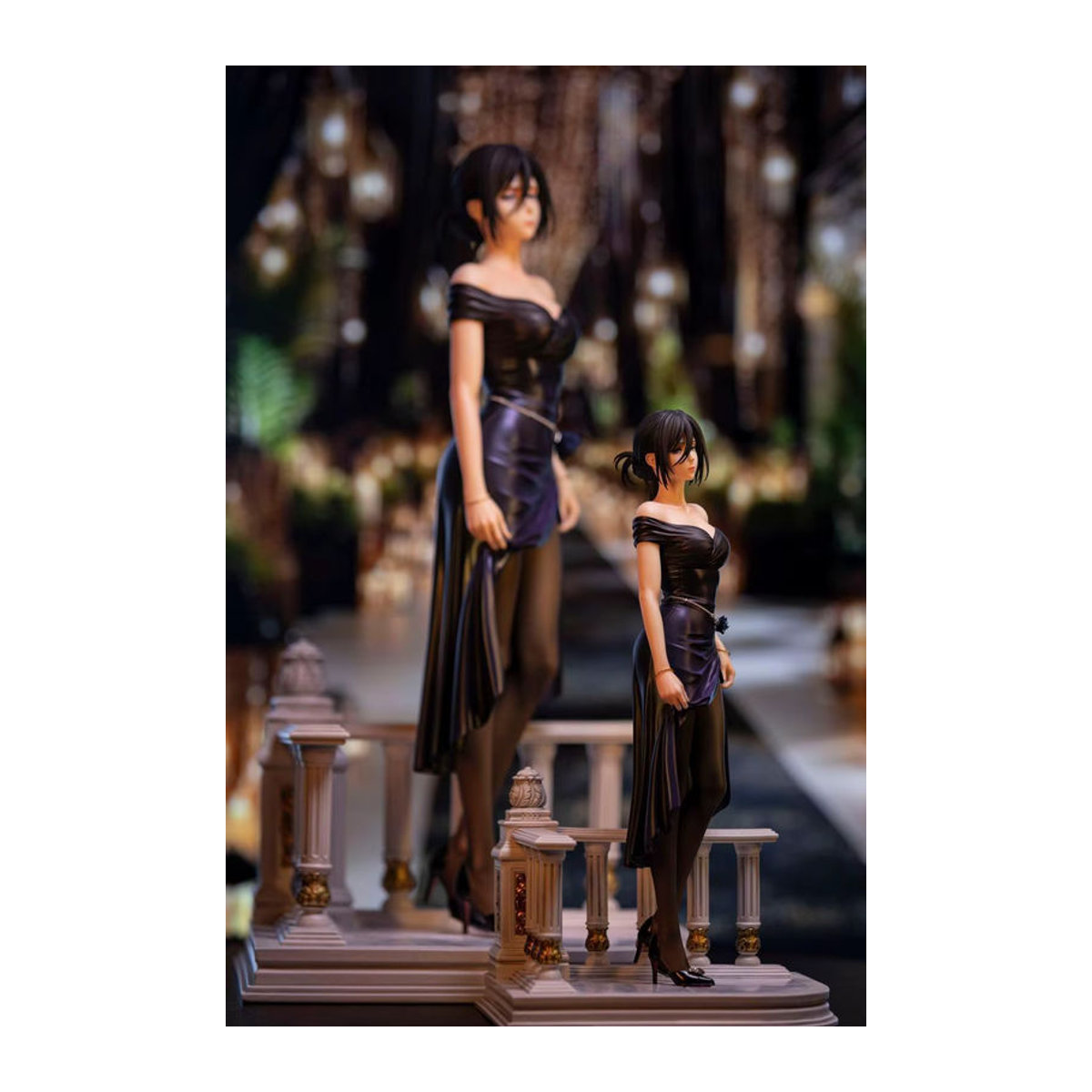 Mikasa Ackerman Anime Figur von Bandai, Attack On Titan PVC Statue in Schwarz, Höhe: 24 cm - Bild 5